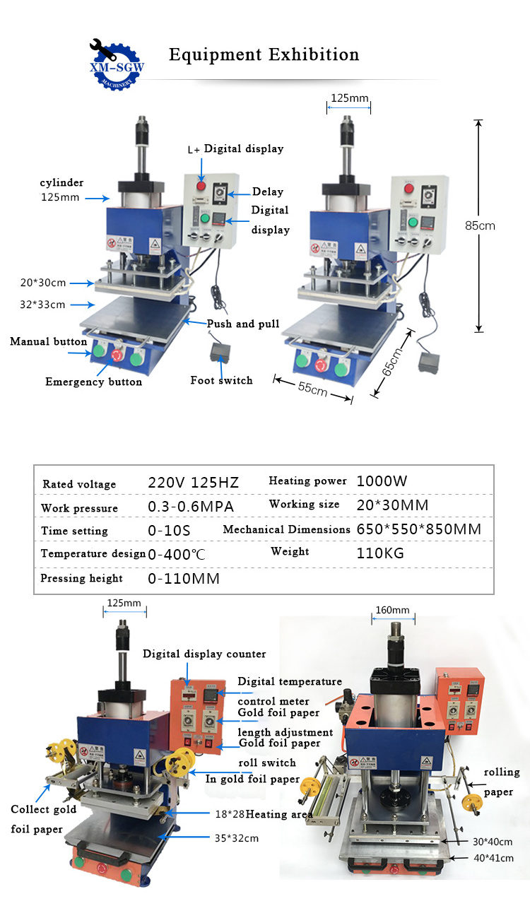 High Quality Credit Card Printer And Embosser Pvc Card Embossing Machine Hot Foil Stamping Machine For Leather