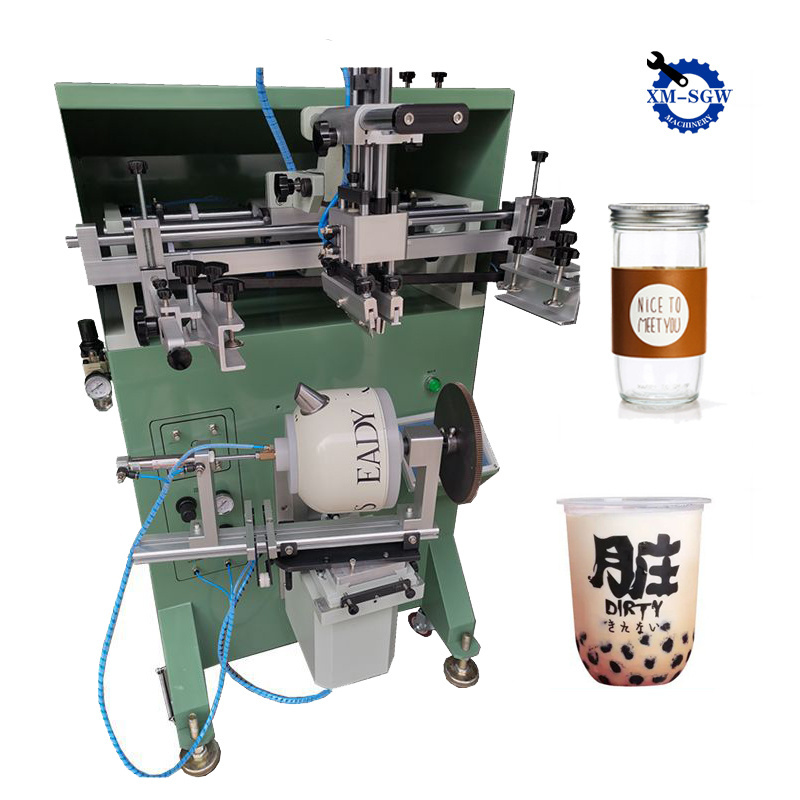 Paper Cup Multi Color Full Automatic Industrial Silk Screen Printing Machine With Led Uv Drying Cup Printing Machine Mug