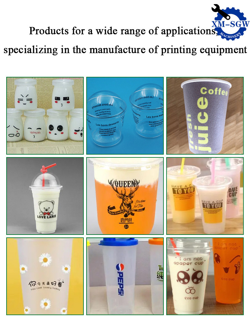 High Speed Round Circular Screen Printer 1 Color On Paper Cup Disposable Cups Silk Screen Printing Machine For Plastic Cup