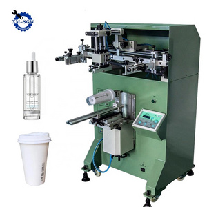 High-accuracy Glass Bottle Round Silk Screen Printer Cup Screen Printing Machine For Coffee Paper Water Cosmetic Plastic Tube