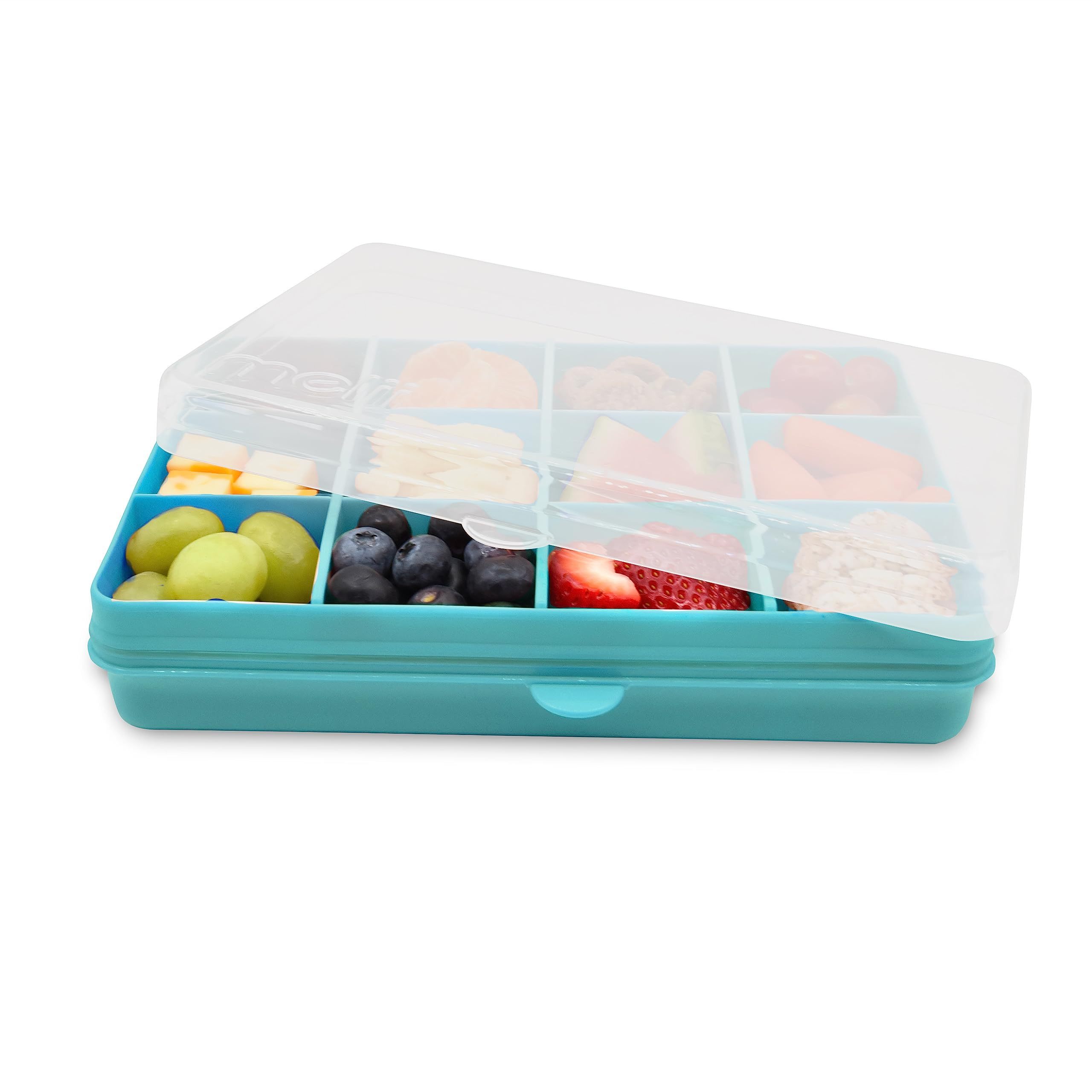 New Arrivals Food Grade BPA Free Plastic Dry Fruits Serving Divided Trays Snack Candy Storage Box With Lid