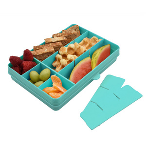 New Arrivals Food Grade BPA Free Plastic Dry Fruits Serving Divided Trays Snack Candy Storage Box With Lid