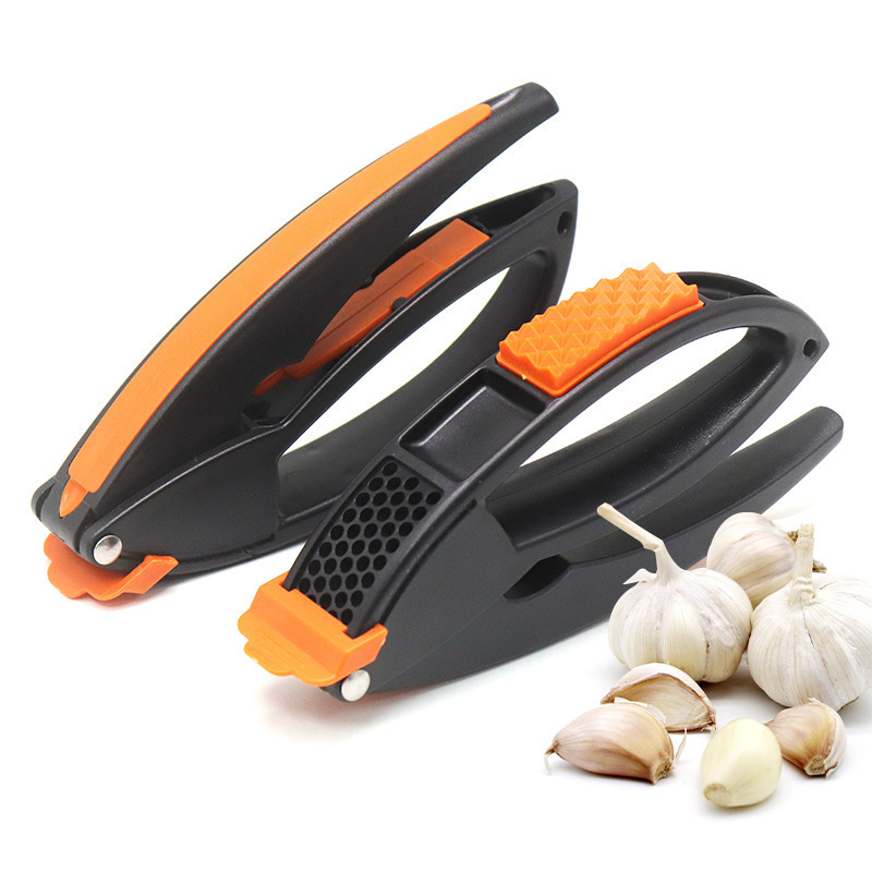 Multifunction garlic press crusher hand vegetables pare peeler tool