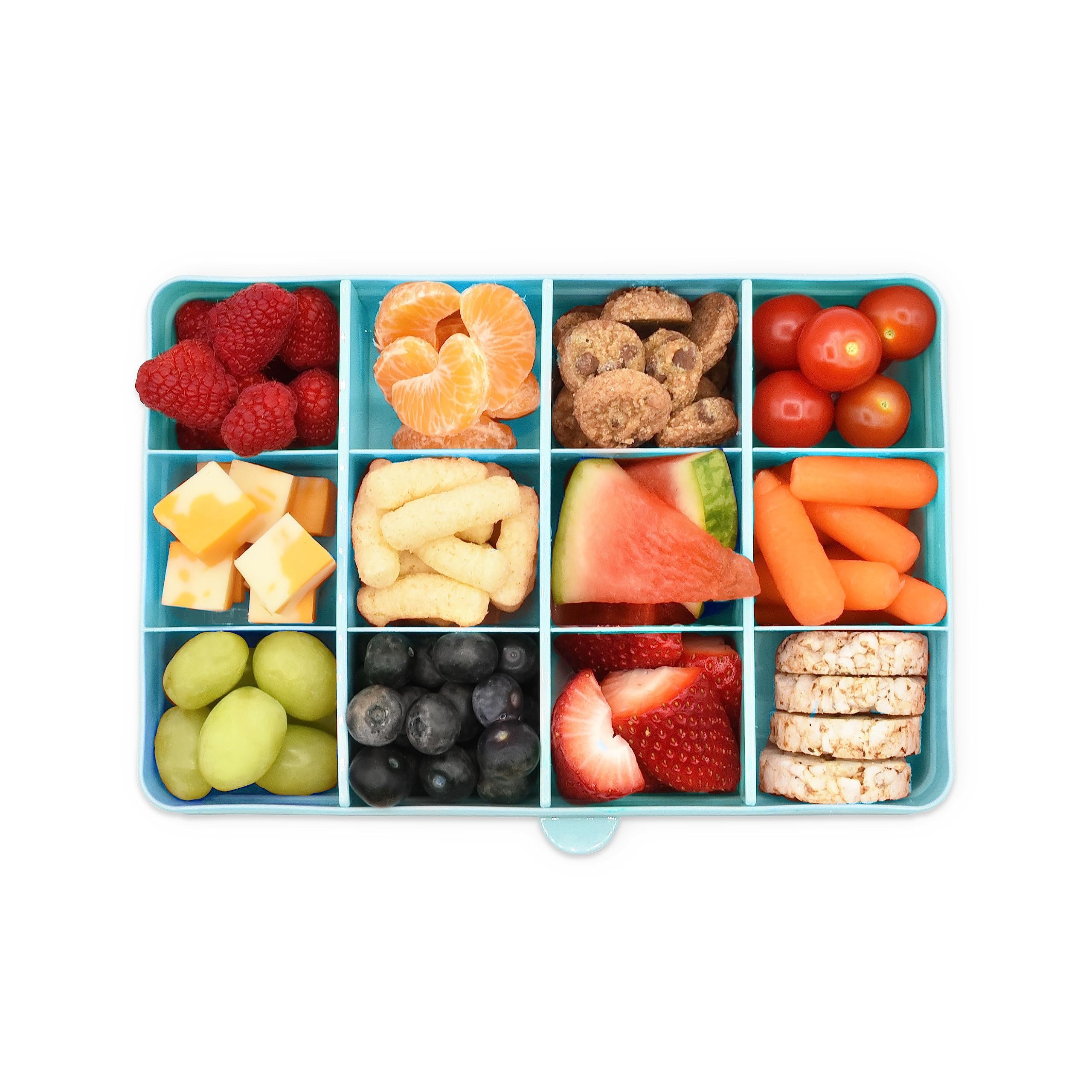 New Arrivals Food Grade BPA Free Plastic Dry Fruits Serving Divided Trays Snack Candy Storage Box With Lid