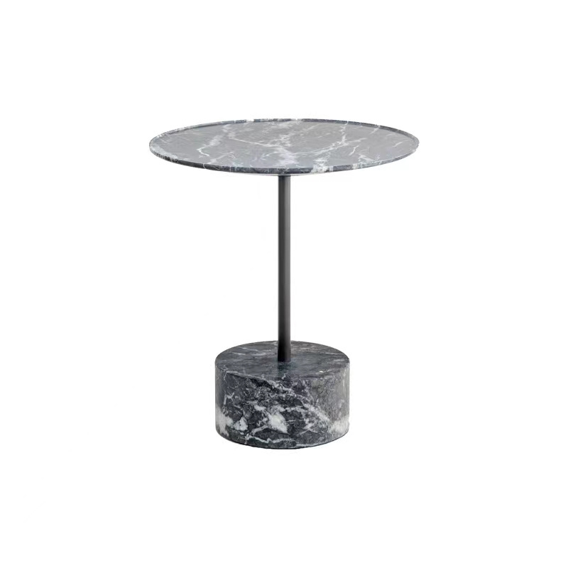 Modern luxury movable living room hotel marble round bed side tables