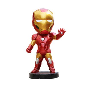 Life-Size Iron Man Outdoor Park Statue Movie Animation Resin Crafts Sculpture for Park Decorations