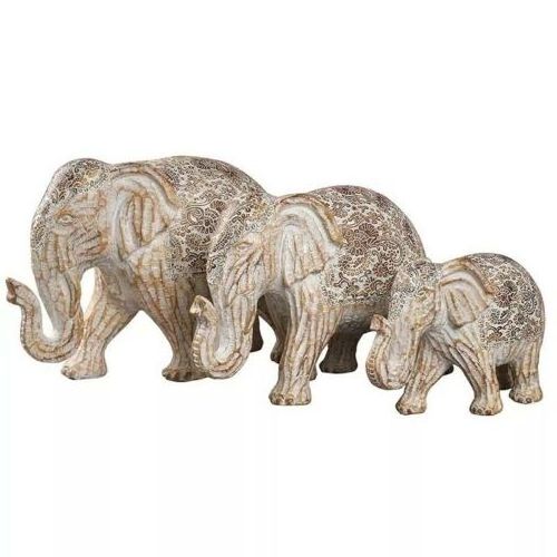 Creative Home Decoration Accessory Simple Resin Elephant Ornament Miniature Figurine Gift for Living Room Desktop Decor