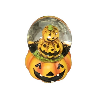 Halloween Festival Party Decorations Carved Pumpkin Lantern Water Snow Globe Figurines