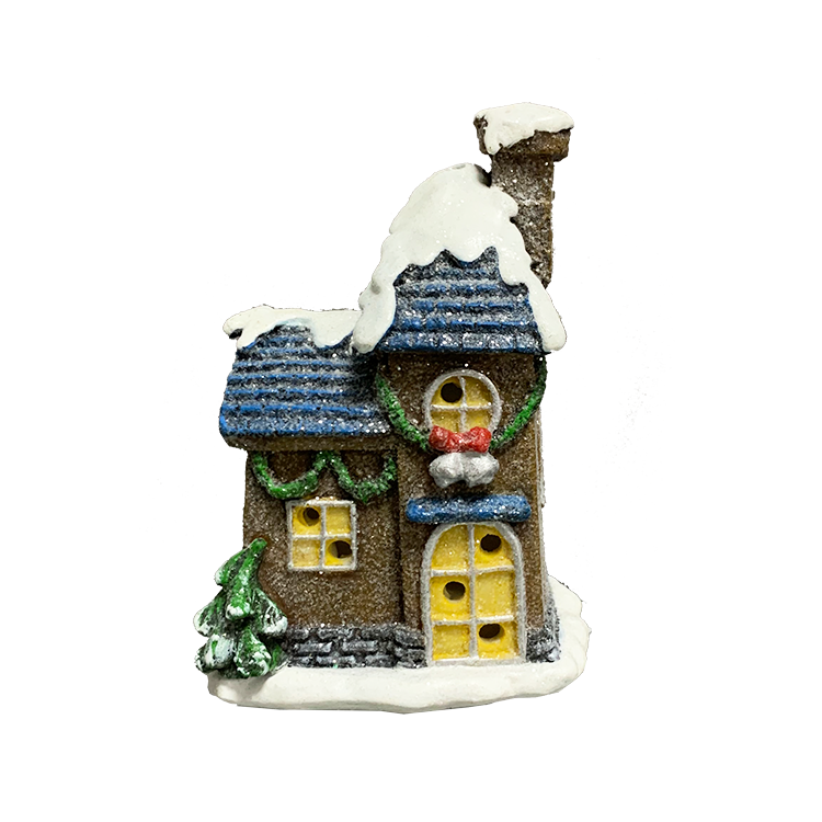 Christmas Village accessories establishes a mini Christmas village Wood Christmas Village, resin Snow House