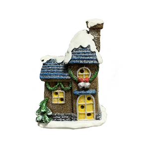 Christmas Village accessories establishes a mini Christmas village Wood Christmas Village, resin Snow House