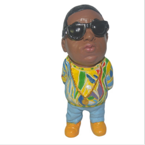 Wholesale Garden Decor 5.5'' Biggie Tupac Biggie Smalls Resin Figurine Westcoast Eastcoast Hip Hop Legends King Figure