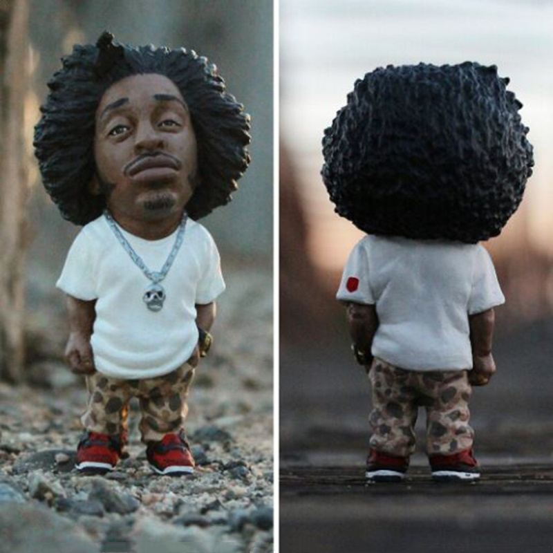 Wholesale Garden Decor New Rapper Figurines Ornaments Handmade Resin Rap Music Star Sculpture Home Office Desktop Statue