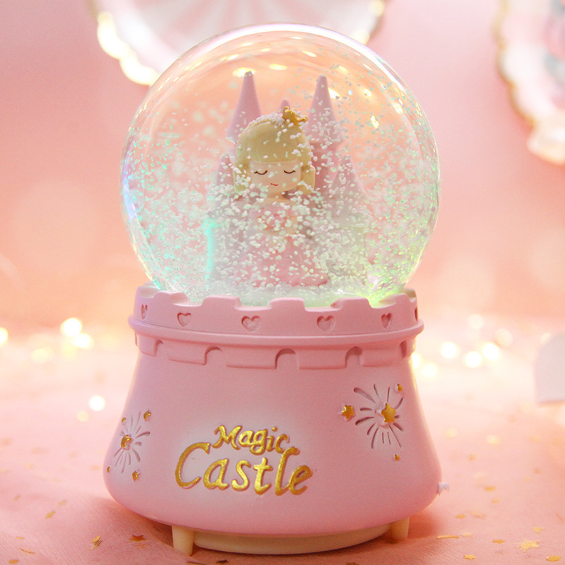 Customized Music Box Gifts for Girls Snowball Snow Globe Large DIY Snow Globe Snow Ball Decoration Custom Shape Accepted Love