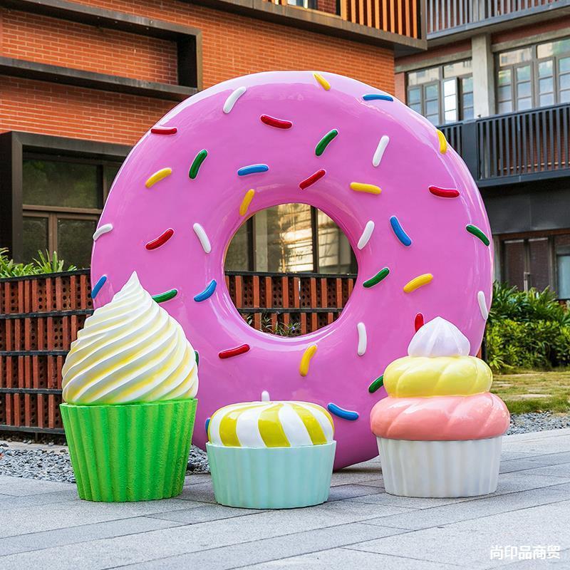 New design giant ice cream cone for display standing lemon ice cream