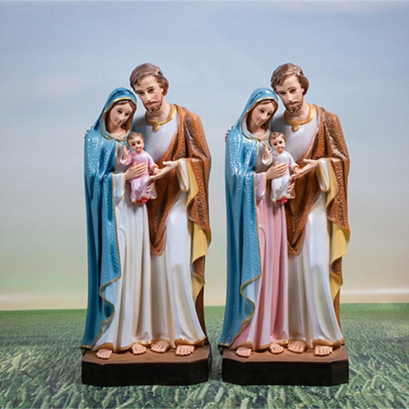 Custom Resin Arts Catholic Jesus White Virgin Mary Statue Religious Catholic Statues Wholesale