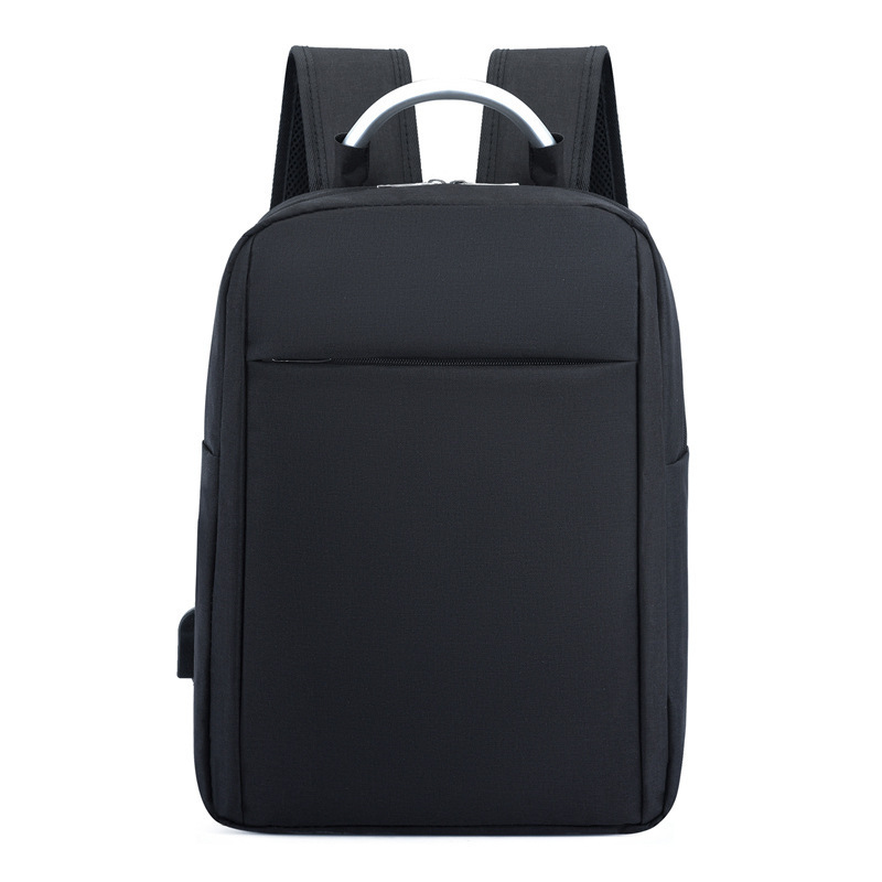 Functional recycled computer bag men's simple casual backpack USB charging light casual student schoolbag affordable backpack