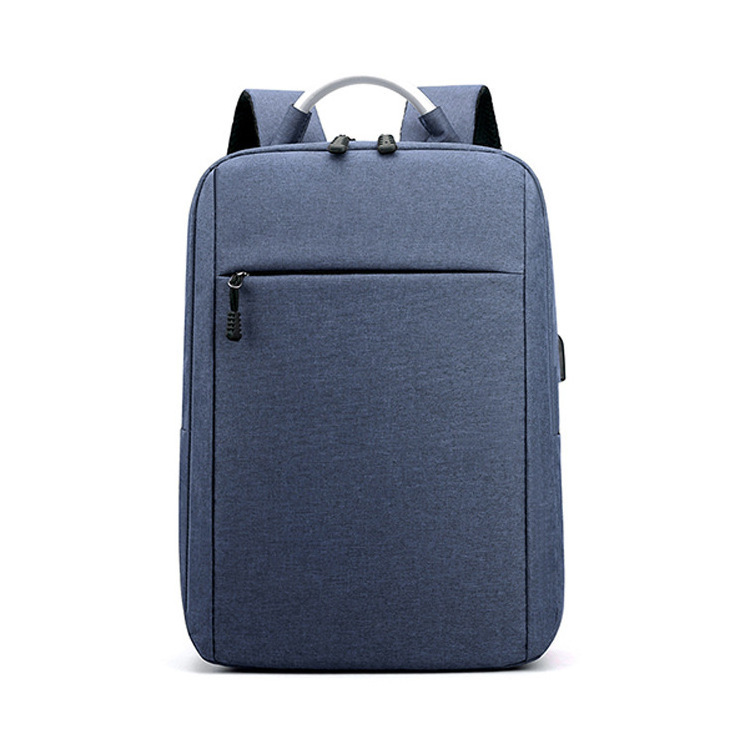 Functional recycled computer bag men's simple casual backpack USB charging light casual student schoolbag affordable backpack