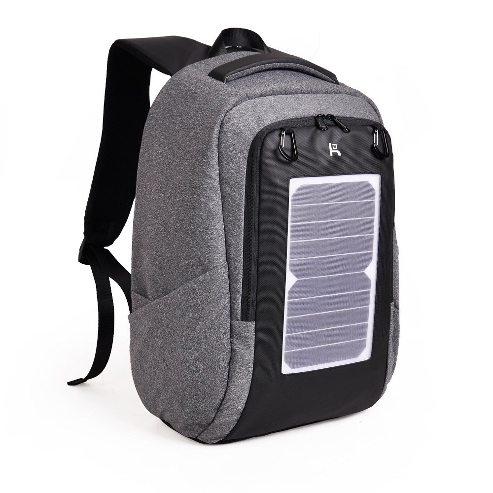 wholesale laptop travel outdoor solar powered charging backpack charging interface school bag with usb