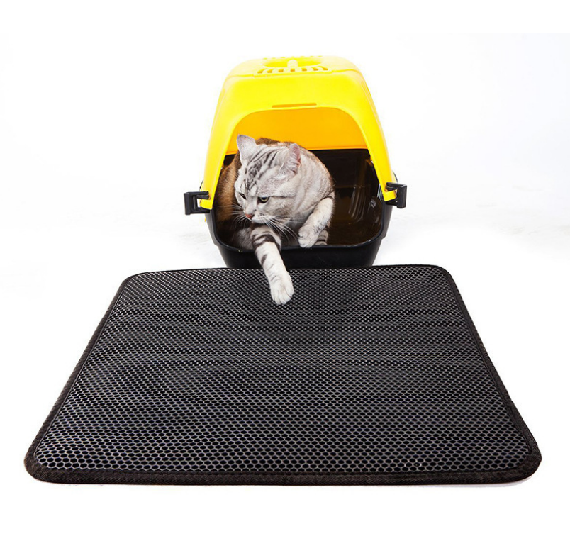 Multipurpose cheapest cooling anti slip cat litter mat waterproof double layer foldable bed trapping pad EVA pet mat litter