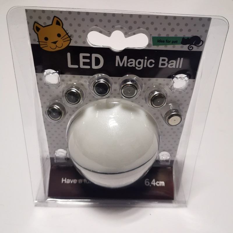 laser automatic intelligent electronic pet toys rolling ball light magic LED cat toy ball