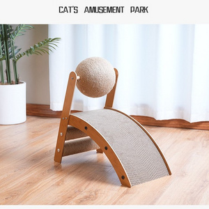 Scratching post wear-resistant sisal cat toy R-shaped vertical cat claw plate cat scratch board