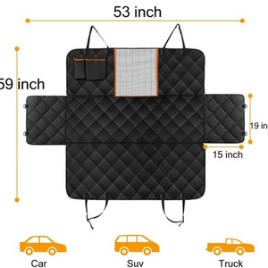 Dog Car Seat Covers for Back Seat of Cars Waterproof pet Car Hammock with Mesh Window for dogs