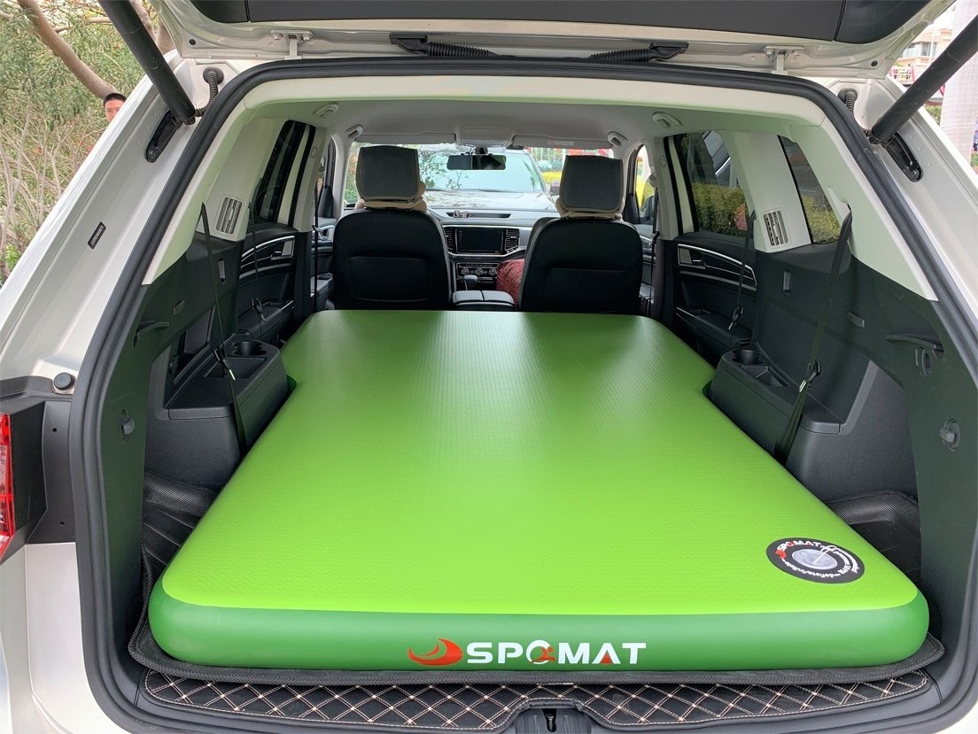 Trunk space good new carnival air car mat flattening and making feat Inflate Car Mattress