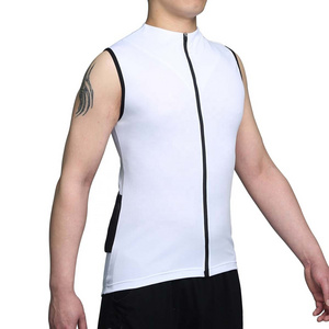 Custom Polyester Quick Dry Mens MTB Cycling wear Bike vest Bike bicycle sleeveless cycling vest