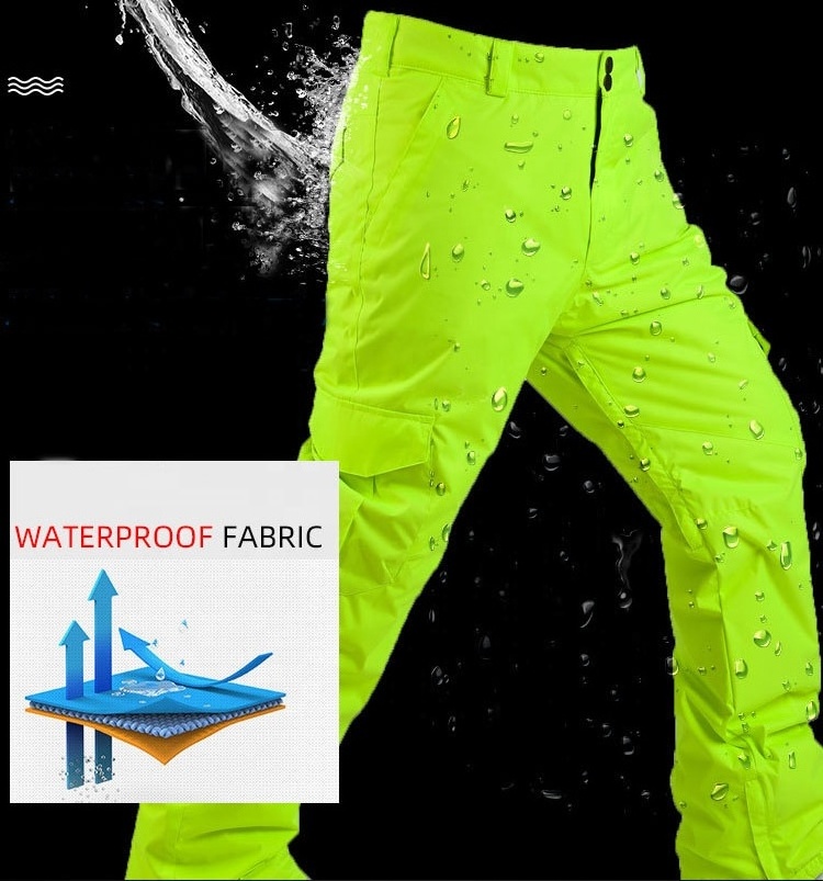 Custom  Mens Waterproof Breathable Ski Trousers Snow board Pants Snowboard Pants for Men