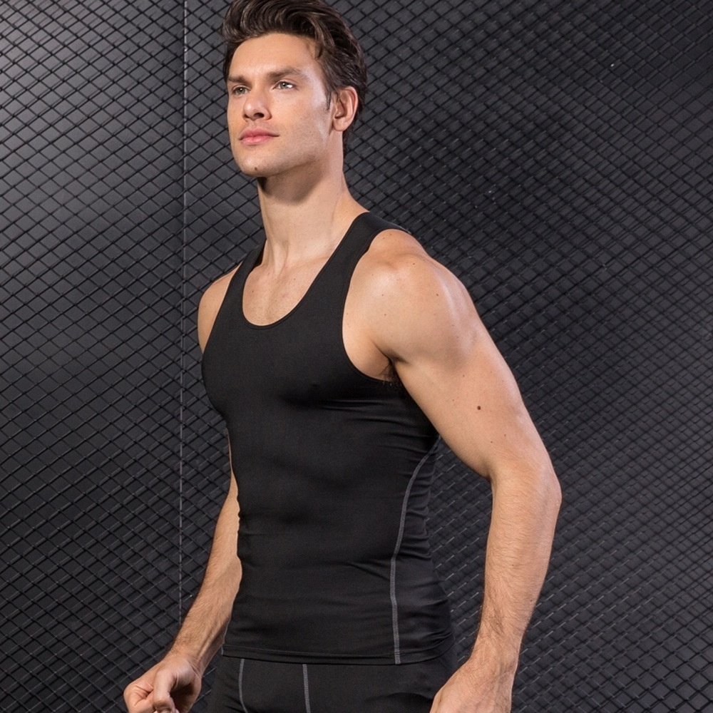 Custom Mens Bodybuilding Gym Wear Sportswear Workout Sleeveless Shirt Tank Tops Muscle Compression Vest