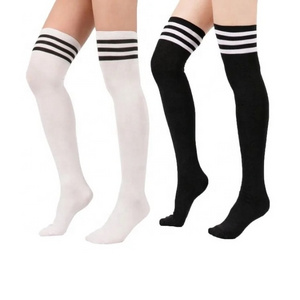 Women Thick High Stockings Over Knee High Socks Warm Long Socks Japanese Support Compression Gym Sports Tennis Golf Knee Socks