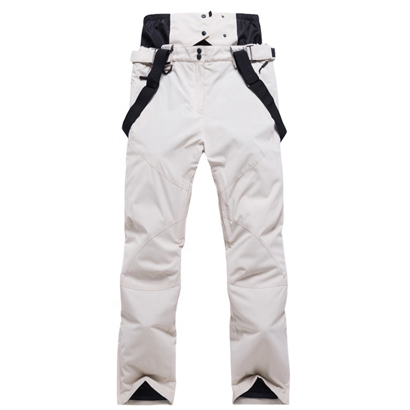 Wholesale fully seamtaped Waterproof Breathable ski pants with bib, snowboard pants with bib, skiing pants for men and women