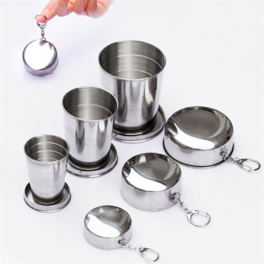 70ml Stainless steel foldable collapsible cup