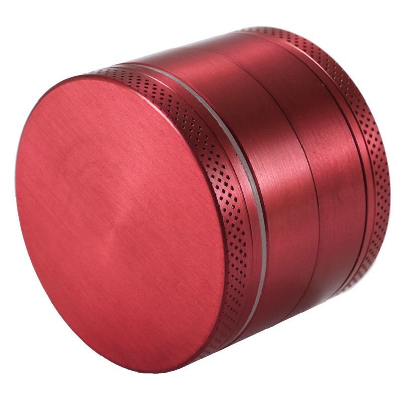 Top seller wholesale cheap 63mm 4 Layers metal custom logo manual smoke tobacco  crusher herb grinder for smoking