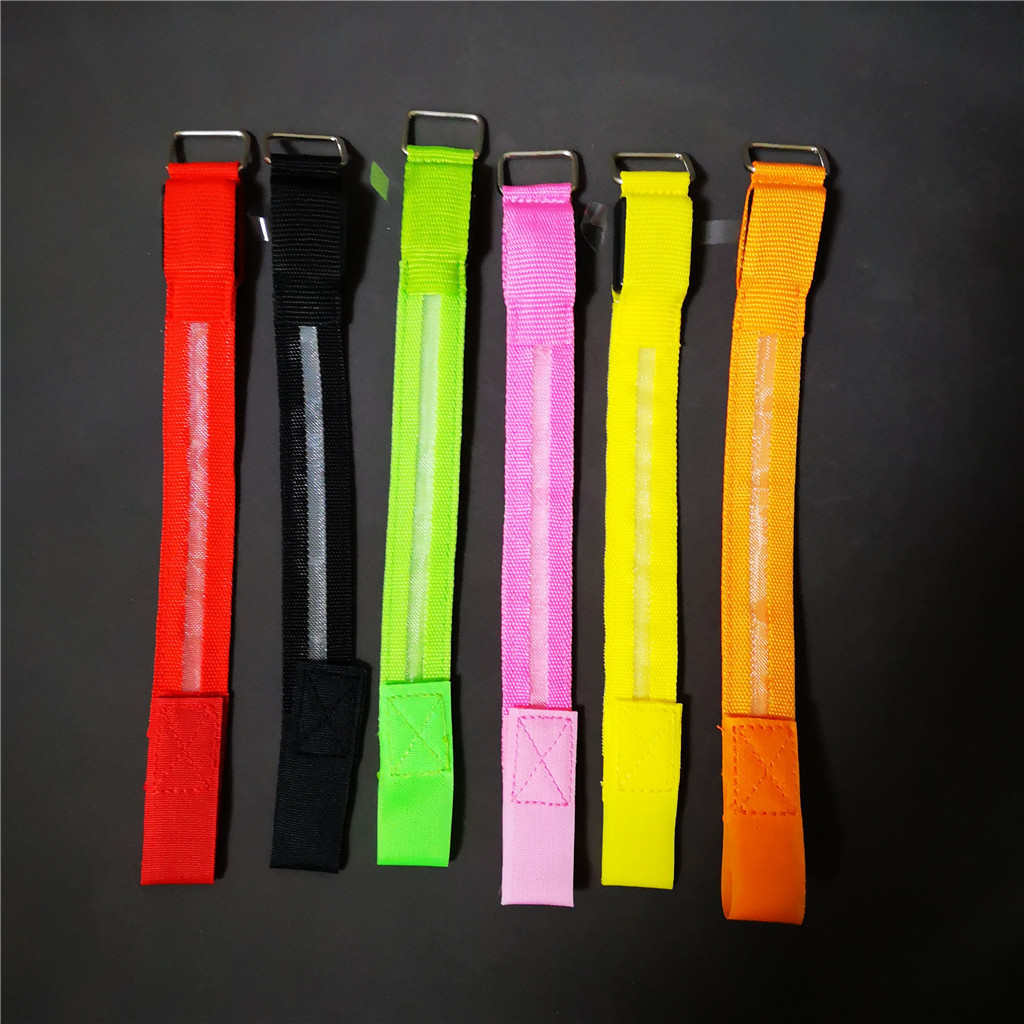 Rechargeable nylon custom flashing light up led running sport armband bracelet promotional wristbands for concert festival event