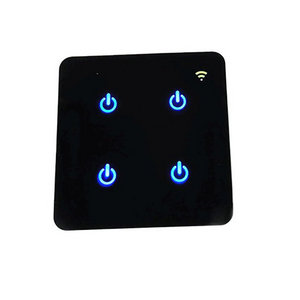 Promotional products wifi remote control smart touch 4 gang light smart home touch light wall switch smart light switch panel