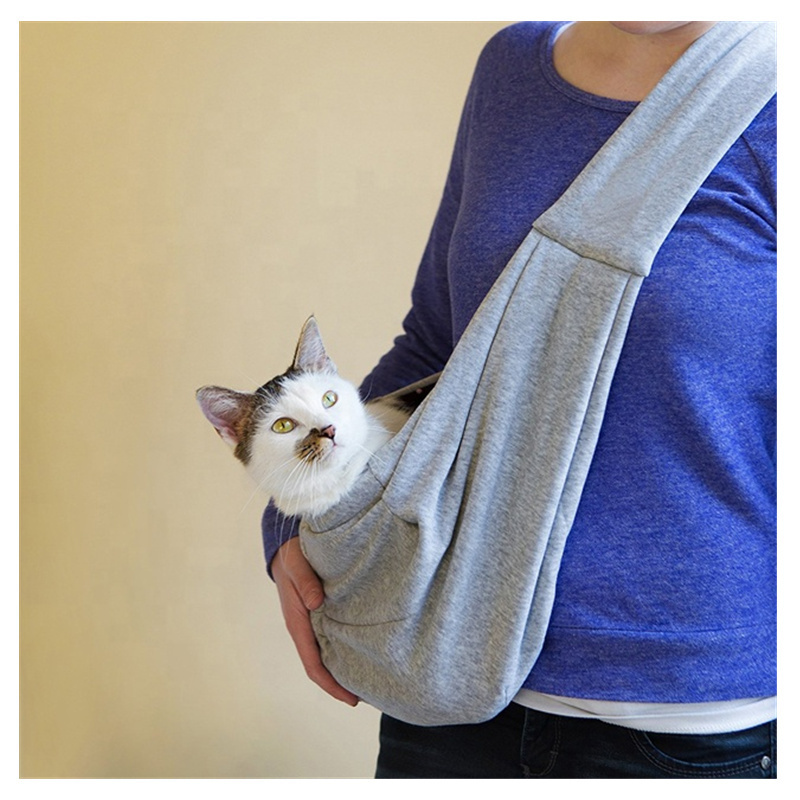 Cat And Dog Cross-body Sling Bag Walking Carrier Fabric Pet Carrier Bag