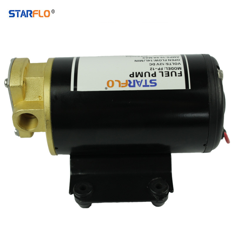 Starflo 14LPM 12volt DC mini small Italy hydraulic automatic electric oil gear pump for diesel transfer