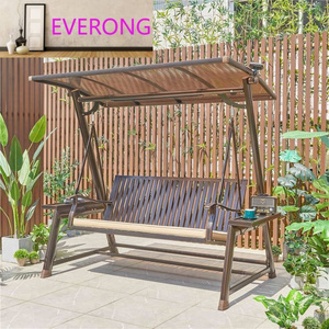 Patio Swing Aluminum Rocking Chair Garden Swings chairs Set Modern Leisure Chair Canopy Adult Swings