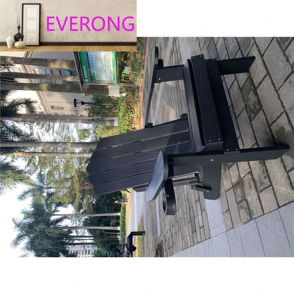 EV Outdoor furniture Garden lounge chair foldable plastic Adirondack chair Patio plastic wood chair HIPS manufacturer