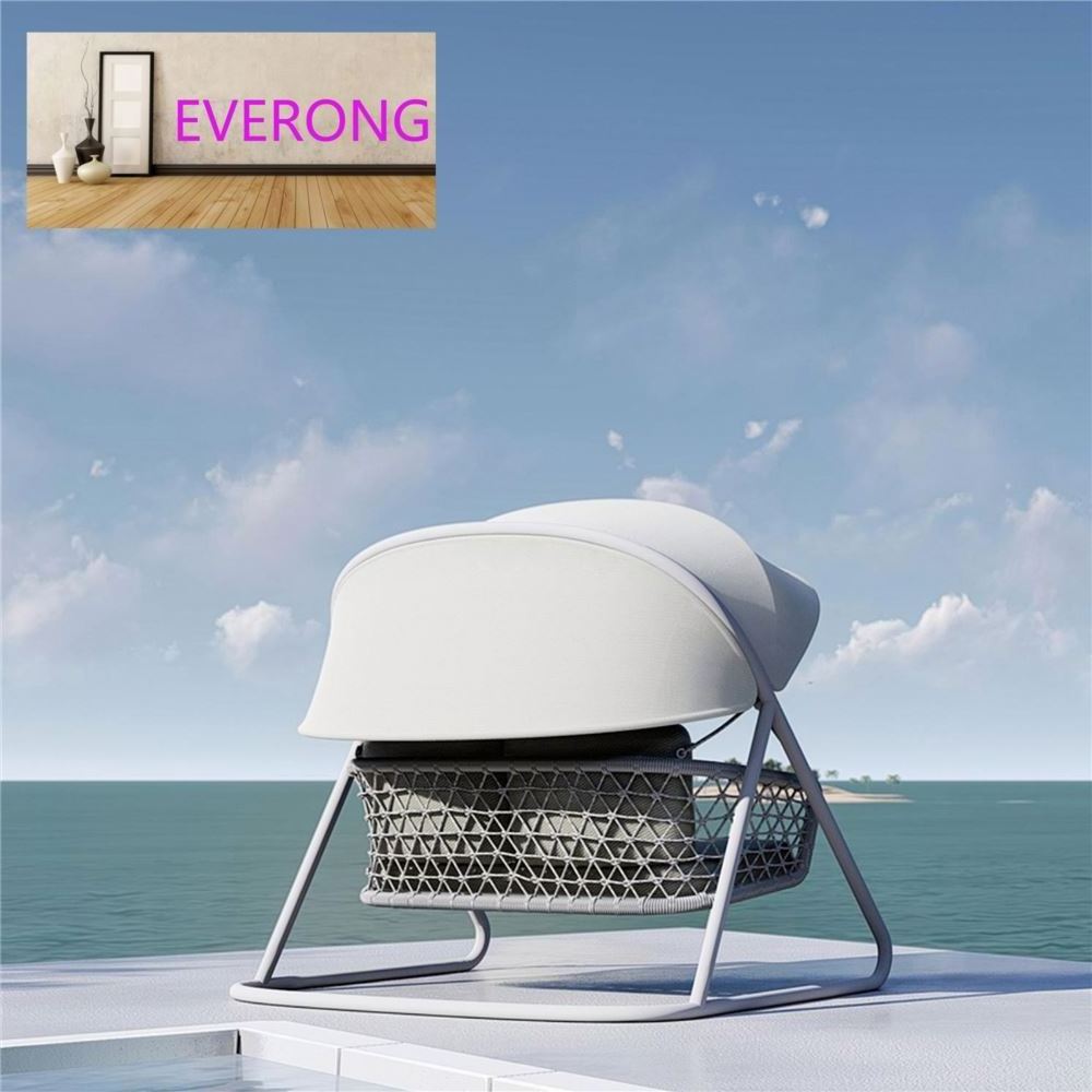 everong Outdoor Furniture Patio Swings Hanging Egg Swing Chair Out Door With Stand Double Seater Swing Hanging Chair