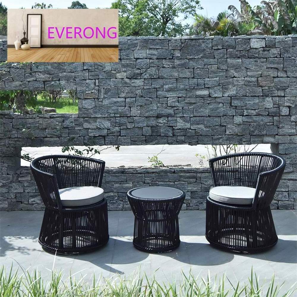 everong Hotel Furniture Balcony Table And Chair Patio Outdoor Furniture Rattan Garden Furniture Set