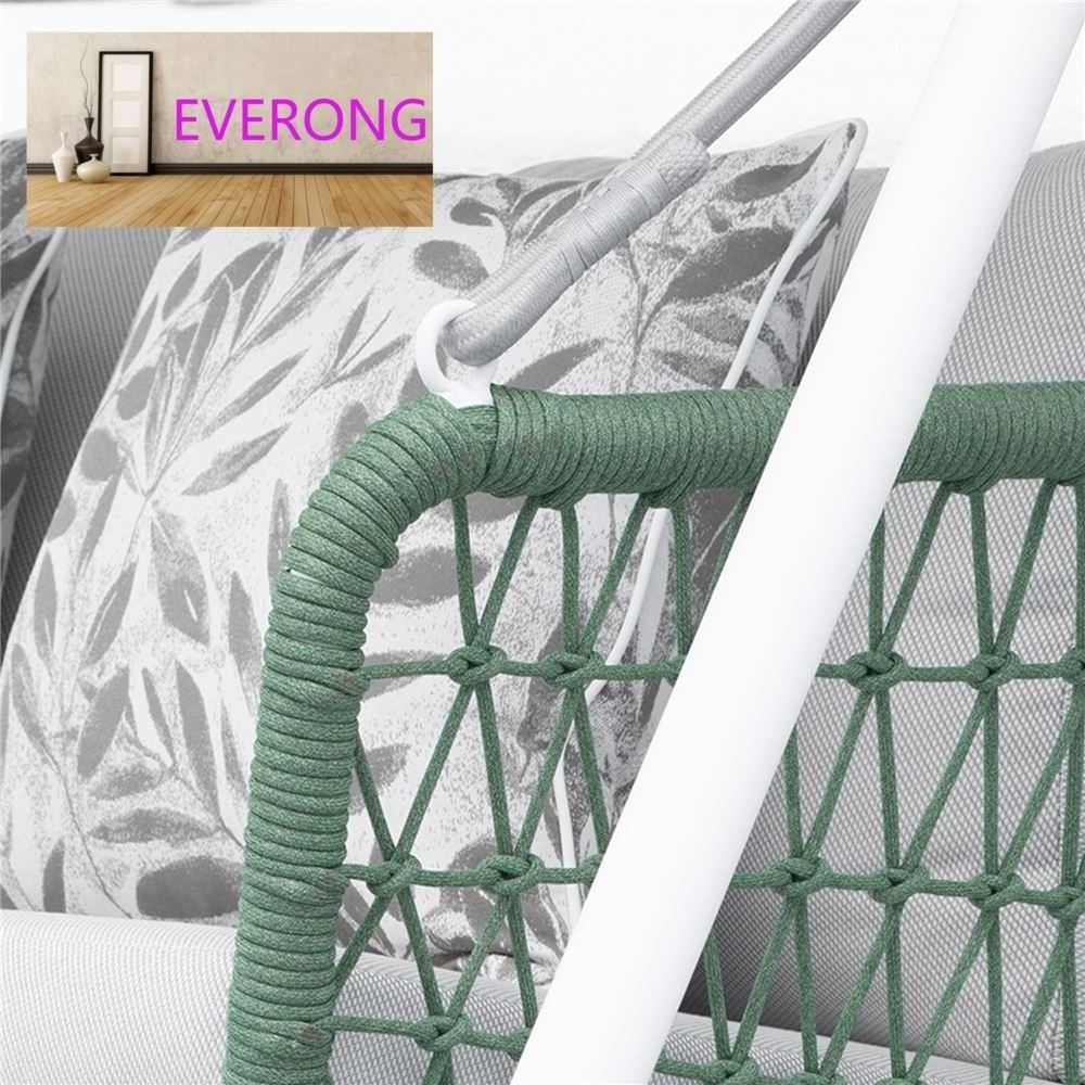 everong Aluminum Balcony Furniture Outdoor Loveseat Canopy Swinging Hanging Chair Modern Outdoor Furniture Patio Swing