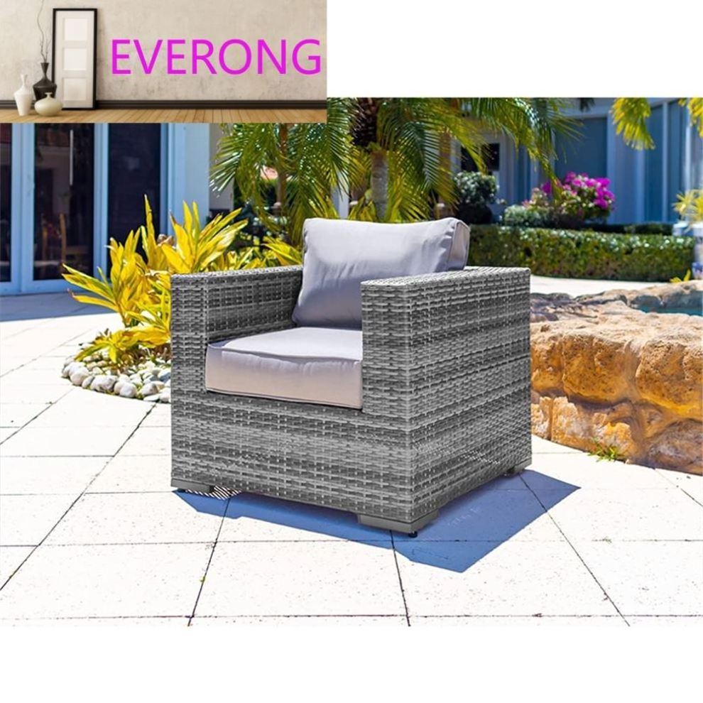 Resin Wicker Outdoor Patio Furniture Lounge Sofa Set Durable Contemporary Garden Set Set EV-011 6-piece L Technorattan Furniture