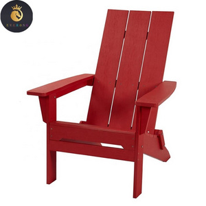 Red Folding Waterproof Recycled Wood Red Outdoor Garden Patio Furniture Pool Poly Chair