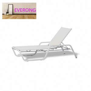 everong Patio Furniture Garden Hotel Poolside Furniture Stackable Sun Lounger Chairs  Outdoor Luxury Swimming Pool Chair