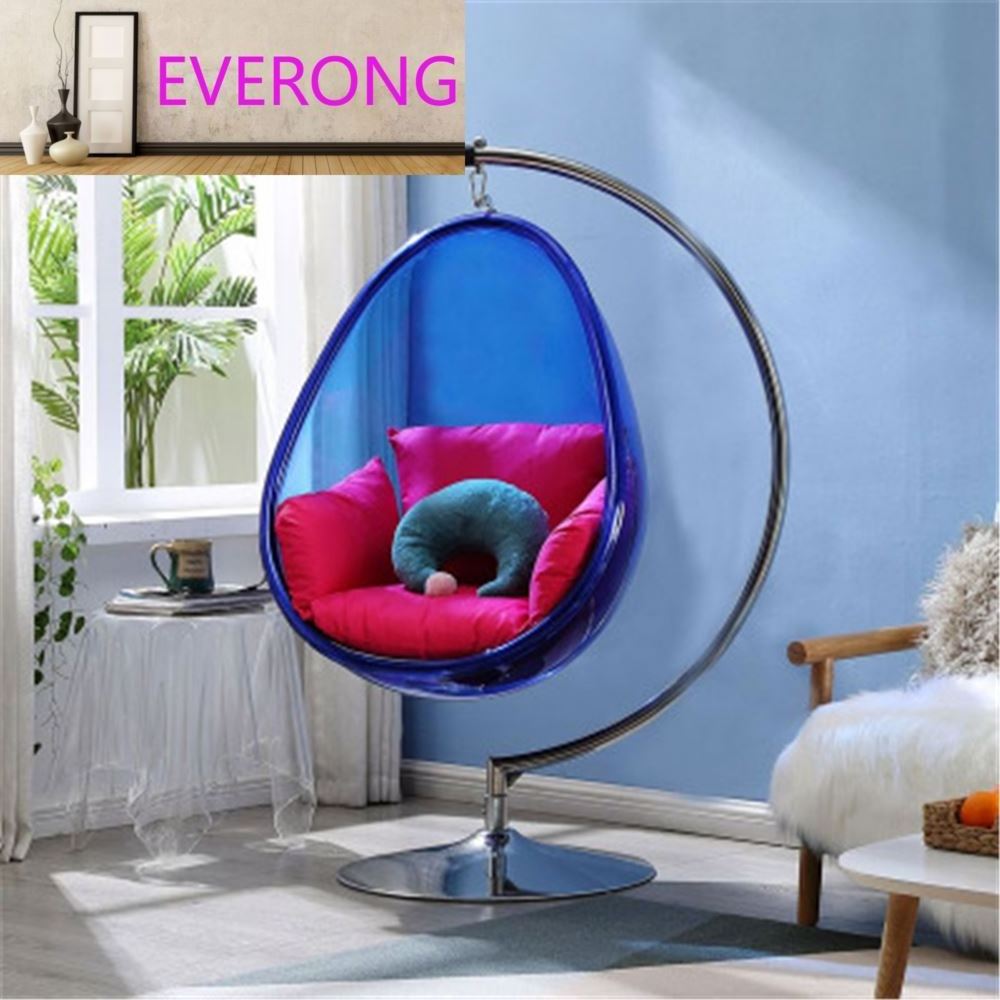 Egg-Shaped Patio   Furniture  Floor Stand Type Globe Type Hanging  Chair  Acrylic Bubble   Swing Chair Garden Furniture