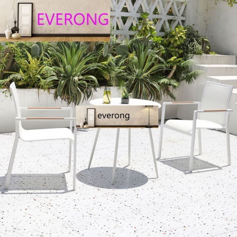 Aluminum Outdoor Furniture Four Chairs Dining Table Sets Patio Garden Table And Chairs Dining Sets