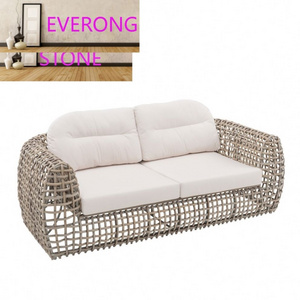 All weather White Rattan Wicker Sofa Set From Foshan Factory For Outdoor Garden Patio Furniture