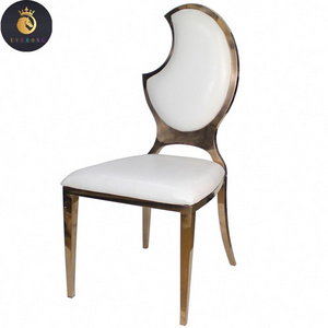 Modern evainless eveel Chair with Gold Metal Frame for Banquet Event Outdoor Party Hotel Reevaurant Accent Chair